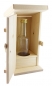 Preview: WC-Häuschen aus Holz mit Loch für Flasche oder Büchse.   Lieferung ohne Flasche